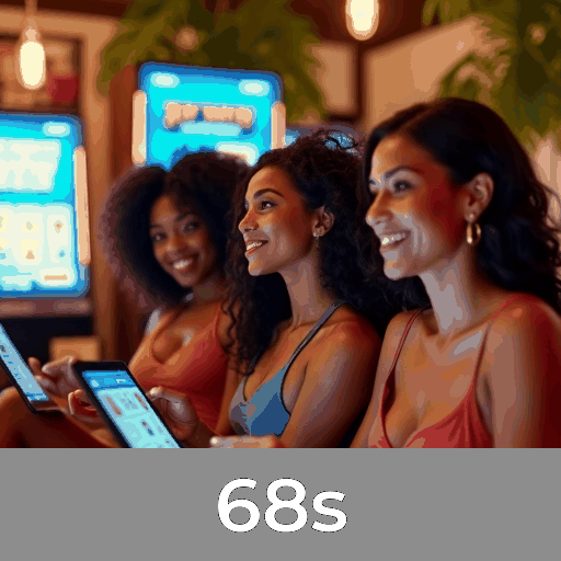68s: Slots com Mega Jackpots, Mesa de Jogos e Real Dealers